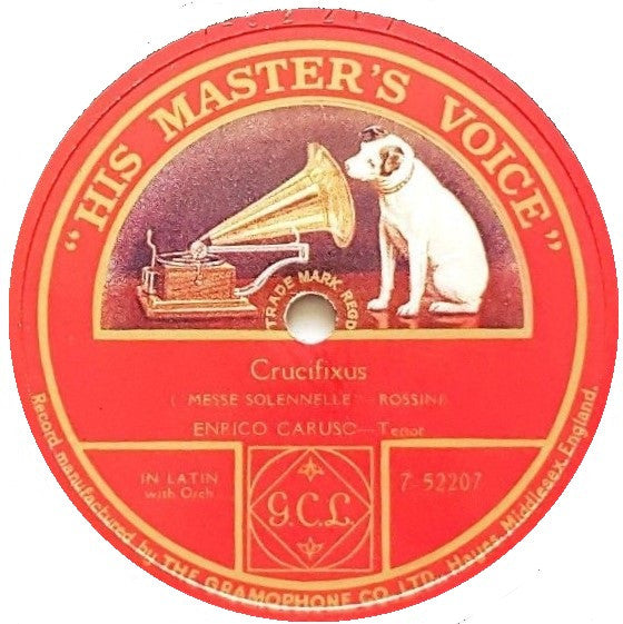 Enrico Caruso : Crucifixus (Messe Solennelle - Rossini) (Shellac, 10", S/Sided)