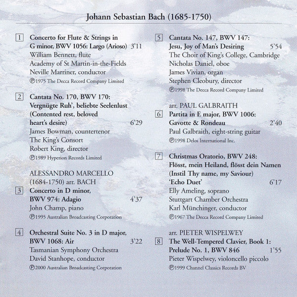 Various : Contented Rest (The Timeless Music Of J.S. Bach) (CD, Comp)