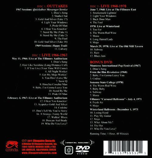 Quicksilver Messenger Service : Anthology Box 1966-1970 (Box, Comp + CD, Comp + CD, Comp + CD, Comp + DVD)