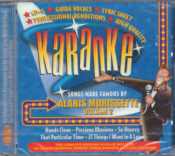 Unknown Artist : Karaoke Songs Made Famous By Alanis Morissette Volume 2 (CD, Album)
