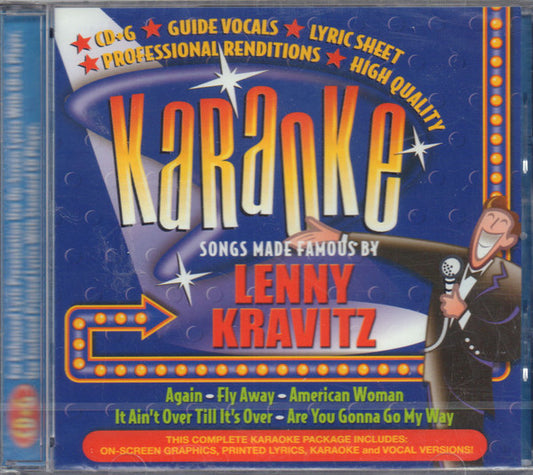 Unknown Artist : Karaoke Songs Made Famous By Lenny Kravitz (CD, Album)