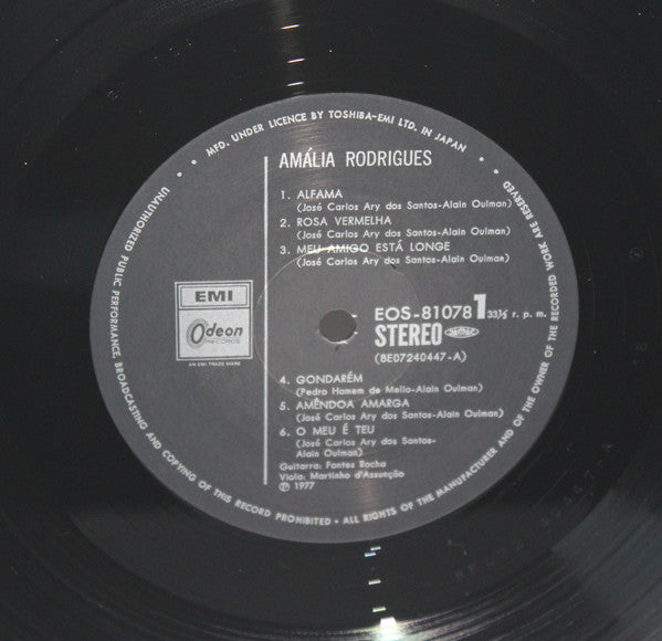 Amália Rodrigues : Cantigas Numa Língua Antiga (LP, Album)