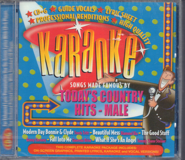 Unknown Artist : Karaoke Songs Made Famous By Today's Country Hits - Male (CD, Album)