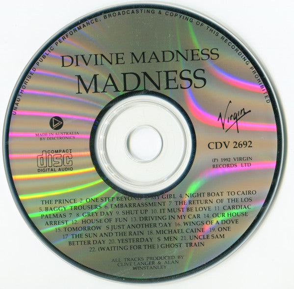 Madness : Divine Madness (CD, Comp)