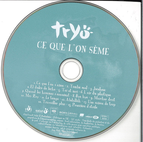 Tryo : Ce Que L'on Sème (CD, Album, Enh, Dig)