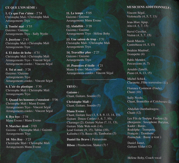 Tryo : Ce Que L'on Sème (CD, Album, Enh, Dig)