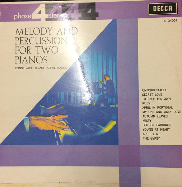 Ronnie Aldrich And His Two Pianos* : Melody And Percussion For Two Pianos (LP, Album)