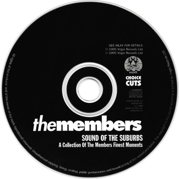 The Members : Sound Of The Suburbs - A Collection Of The Members Finest Moments (CD, Comp)