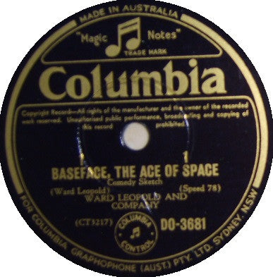 Ward Leopold And Company* : Baseface, The Ace Of Space (Shellac, 10")