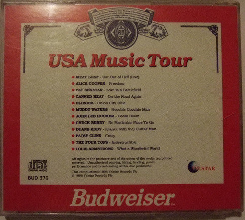 Various : Budweiser USA Music Tour (CD, Comp, Promo)