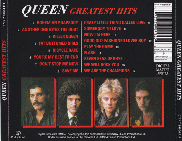 Queen : Greatest Hits (CD, Comp, RE, RM)