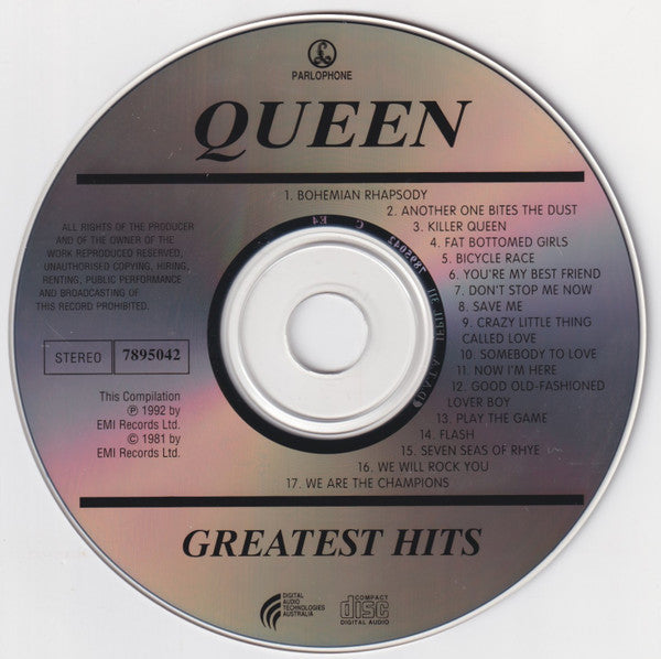 Queen : Greatest Hits (CD, Comp, RE, RM)