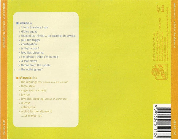 sonicanimation* : Orchid For The Afterworld (2xCD, Album)