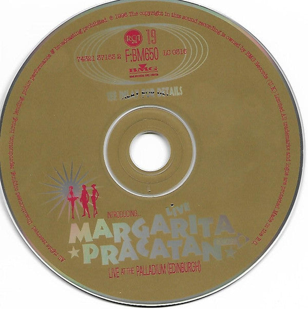 Margarita Pracatan : Live At The Palladium (Edinburgh) (CD)