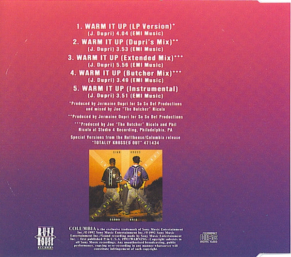 Kris Kross : Warm It Up (CD, Maxi)