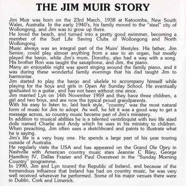 Jim Muir (2) : Sowin' Love (CD, Album)