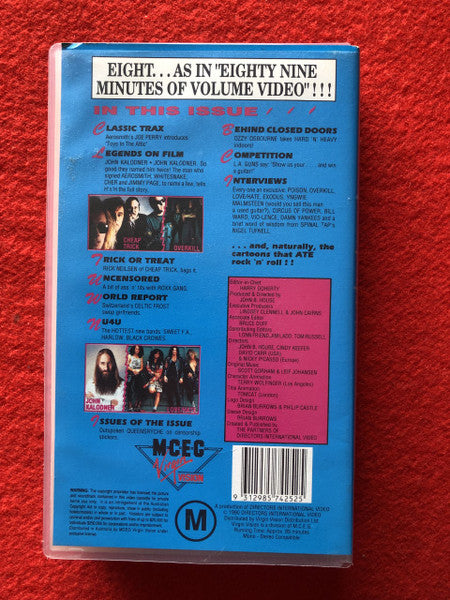 Various : Hard 'N' Heavy Volume 8 (VHS, Mono, PAL)