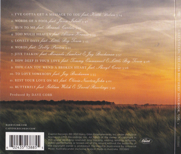 Barry Gibb : Greenfields (The Gibb Brothers' Songbook Vol. 1) (CD, Album)