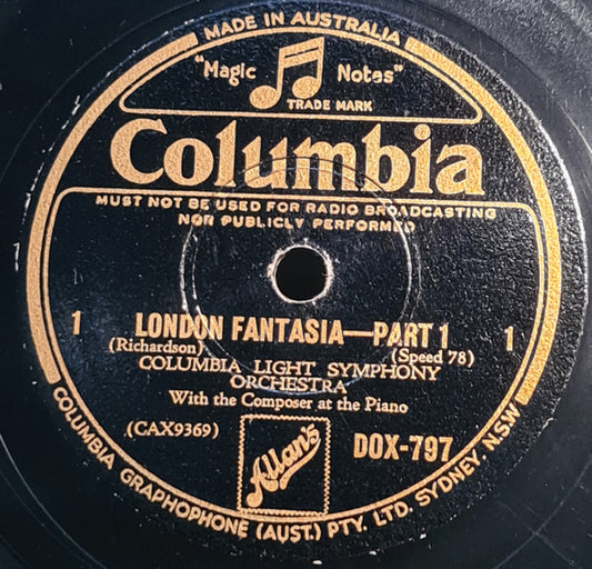 Columbia Light Symphony Orchestra* : London Fantasia (Shellac, 12")