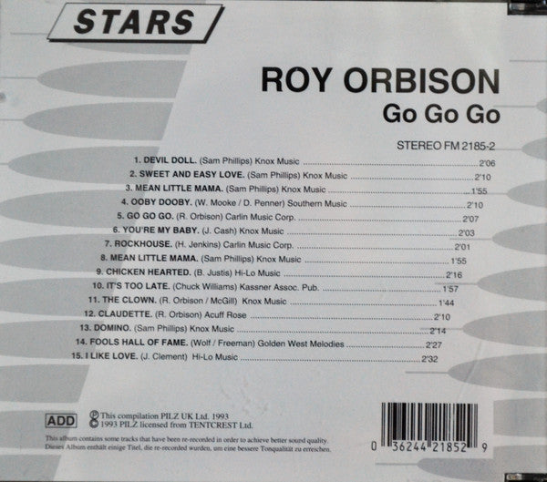 Roy Orbison : Go Go Go (CD, Comp)