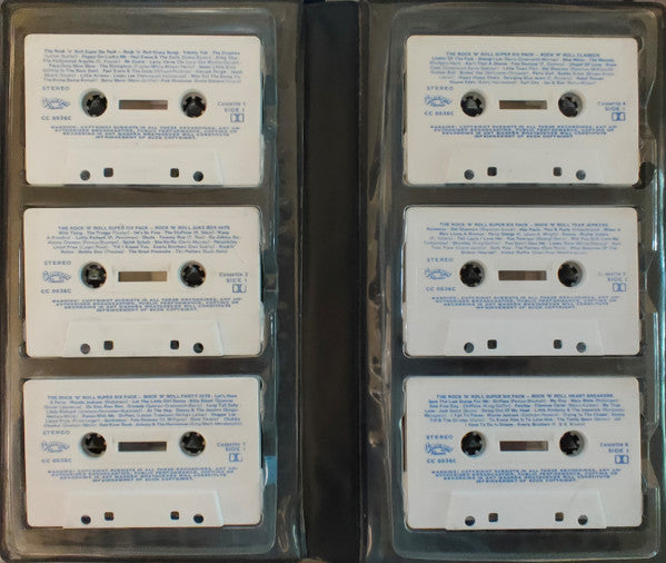 Various : The Rock Box - Various Artists (6xCass, Comp, Whi + Box)