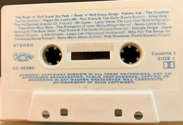 Various : The Rock Box - Various Artists (6xCass, Comp, Whi + Box)