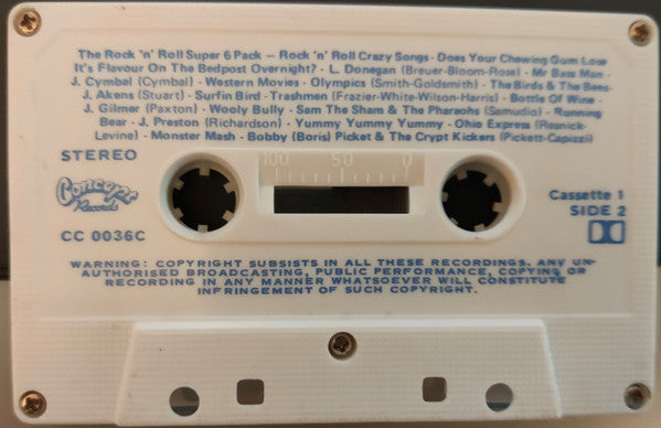 Various : The Rock Box - Various Artists (6xCass, Comp, Whi + Box)