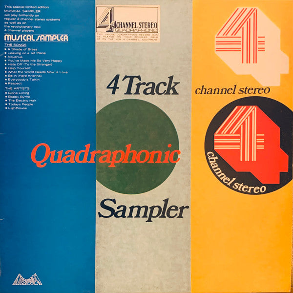Various : 4 Track Quadrophonic Sampler (LP, Comp, Quad, Smplr)