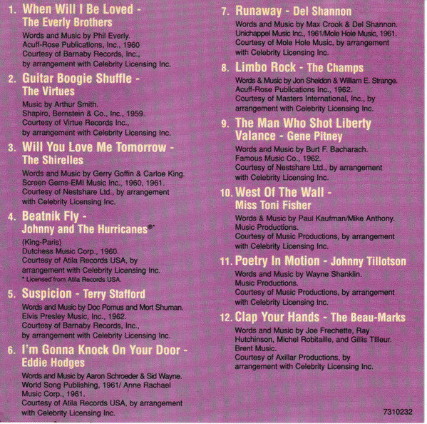 Various : Times Of Your Life Volume 1 1960 - 1965 (CD, Comp)