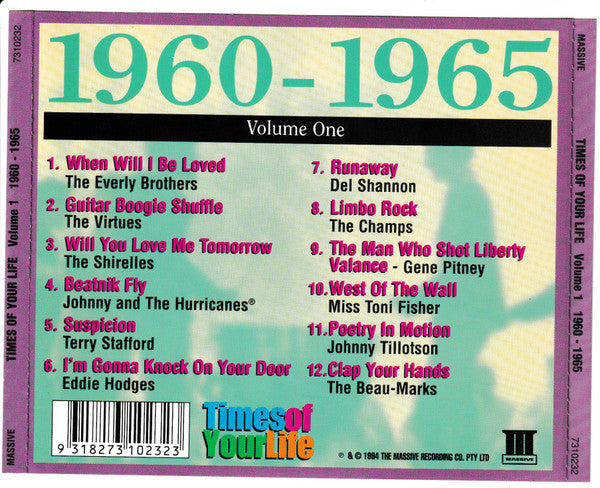 Various : Times Of Your Life Volume 1 1960 - 1965 (CD, Comp)