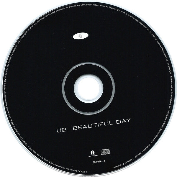 U2 : Beautiful Day (CD, Single)