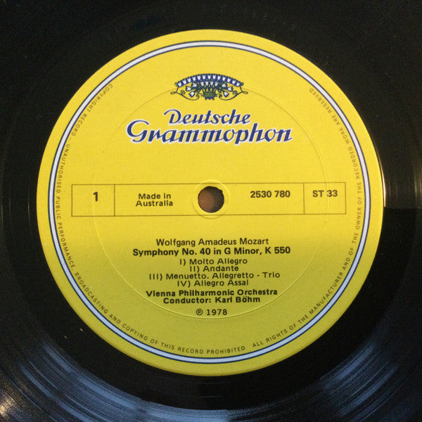 Wolfgang Amadeus Mozart – Wiener Philharmoniker · Karl Böhm : Symphonien Nr. 40 · Nr. 41 »Jupiter« (LP, Album)