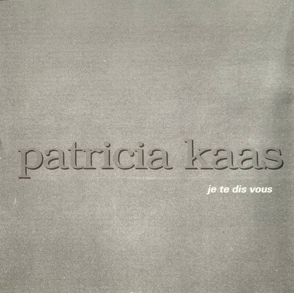 Patricia Kaas : Je Te Dis Vous (CD, Album)