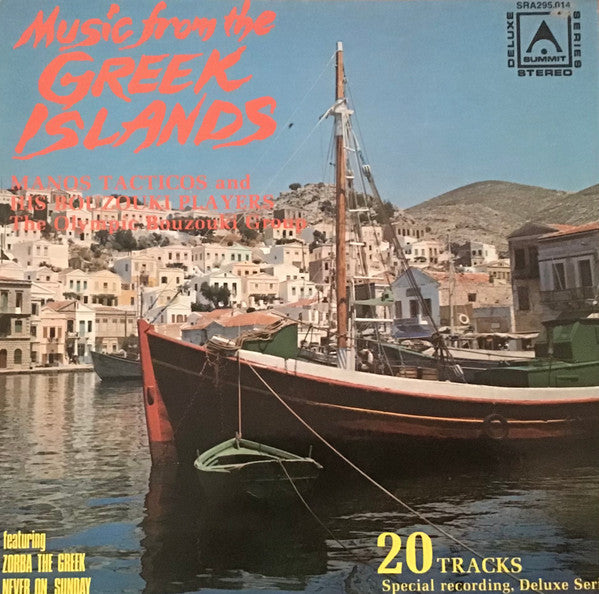 Tacticos And His Bouzoukis, The Olympic Bouzouki Group : Music From The Greek Islands (LP, Album, Gat)
