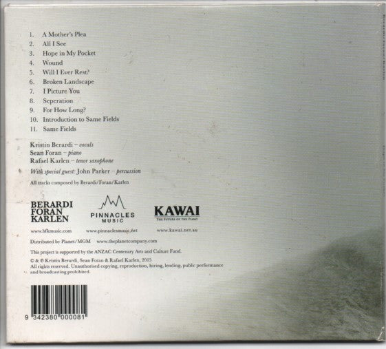 Berardi Foran Karlen : Hope In My Pocket (CD, Dig)