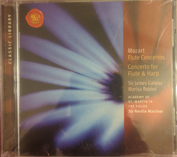 Mozart* - James Galway, Marisa Robles, The Academy Of St. Martin-in-the-Fields, Sir Neville Marriner : Flute Concertos / Concerto For Flute & Harp (CD, Album, RE)