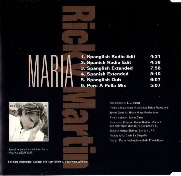 Ricky Martin : Maria (Remixes) (CD, Maxi)