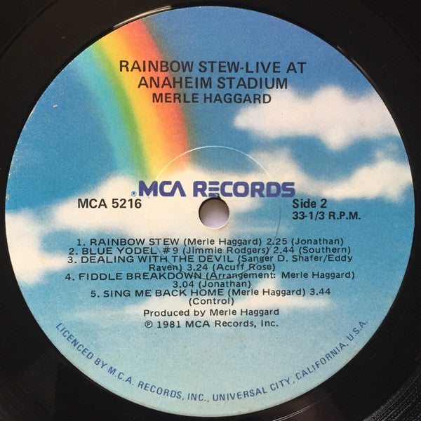 Merle Haggard : Rainbow Stew (Live At Anaheim Stadium) (LP, Album)