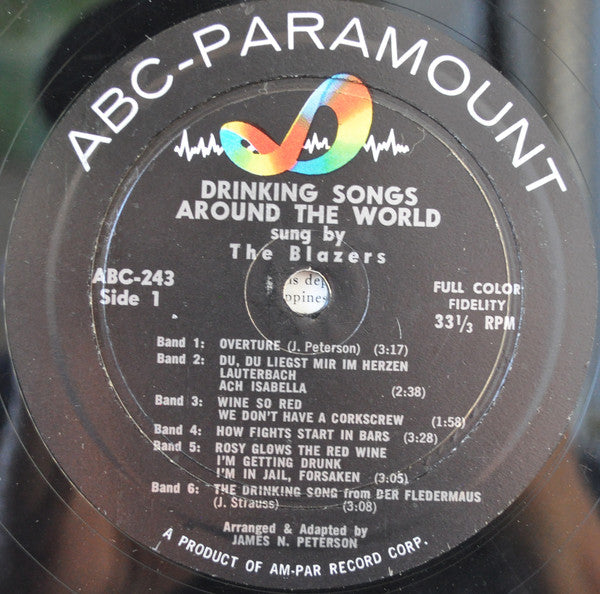 The Blazers (4) : Drinking Songs Around The World (LP, Album)