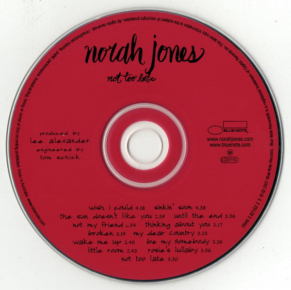 Norah Jones : Not Too Late (CD, Album)