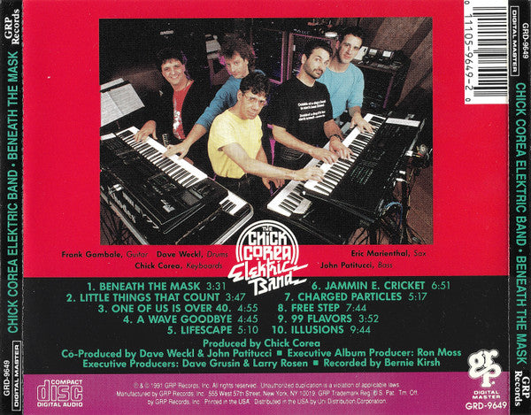The Chick Corea Elektric Band : Beneath The Mask (CD, Album)