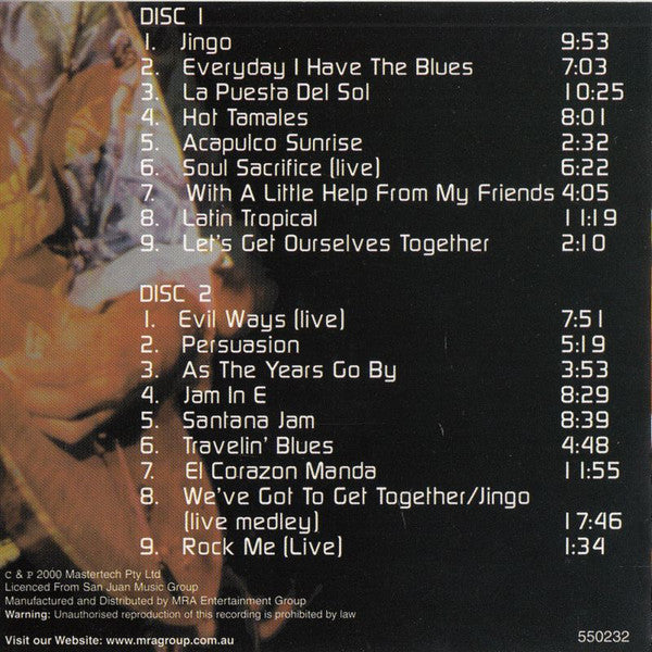 Santana : The Early Years (2xCD, Comp)