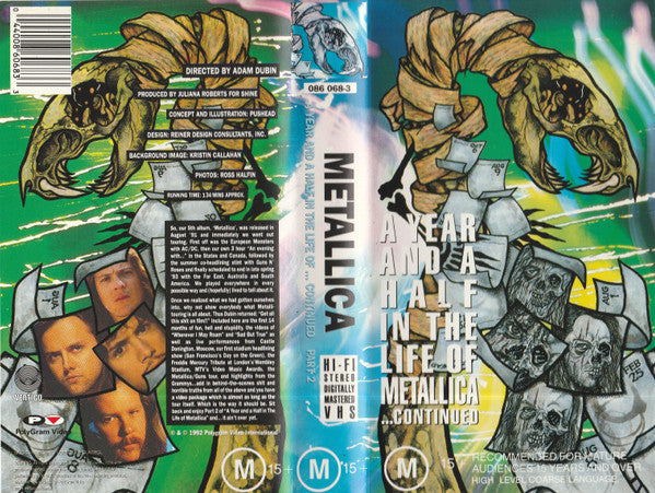 Metallica : A Year And A Half In The Life Of ... Continued (Part 2) (VHS, PAL)