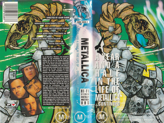 Metallica : A Year And A Half In The Life Of ... Continued (Part 2) (VHS, PAL)