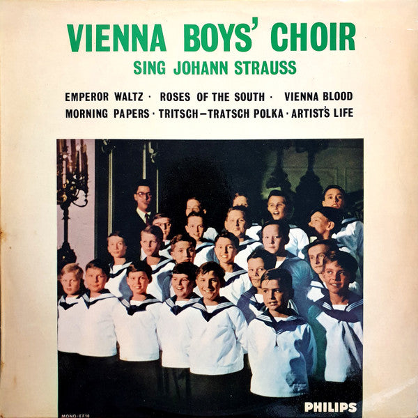 Vienna Boys' Choir* : Vienna Boys' Choir Sing Johann Strauss (LP, Album, Mono)