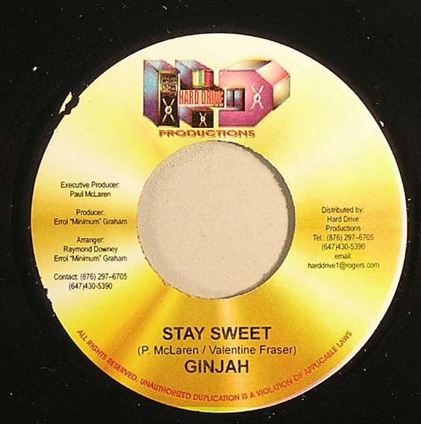 Gyptian / Ginjah : Solution / Stay Sweet (7")
