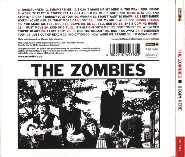 The Zombies : Begin Here (CD, Mono, RE)