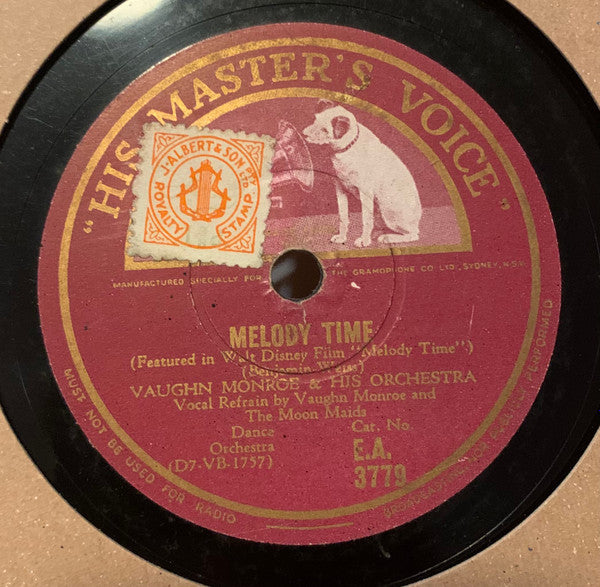 Vaughn Monroe And His Orchestra : Melody Time / Blue Shadows On The Trail (Shellac, 10")