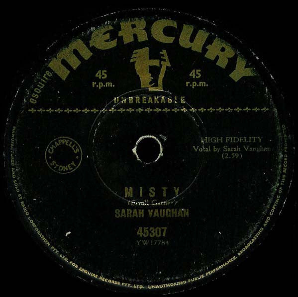Sarah Vaughan : Misty / Broken-Hearted Melody (7", Single)