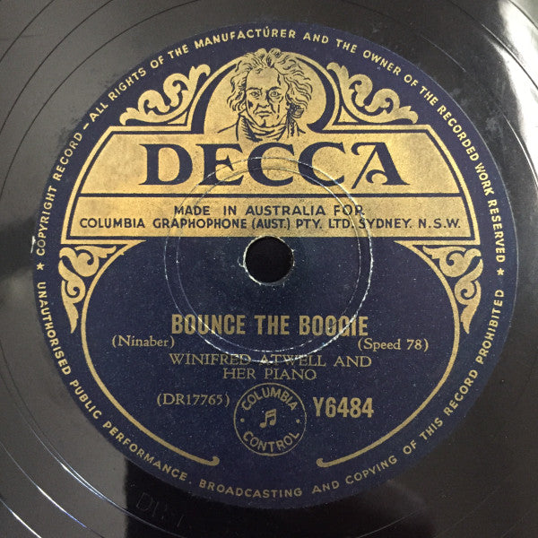 Winifred Atwell : Coronation Rag / Bounce The Boogie (Shellac, 10")